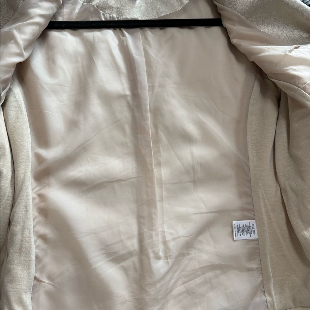 Marc New York Women's Metallic and Cream Leather Jacket - Picture 7 of 8